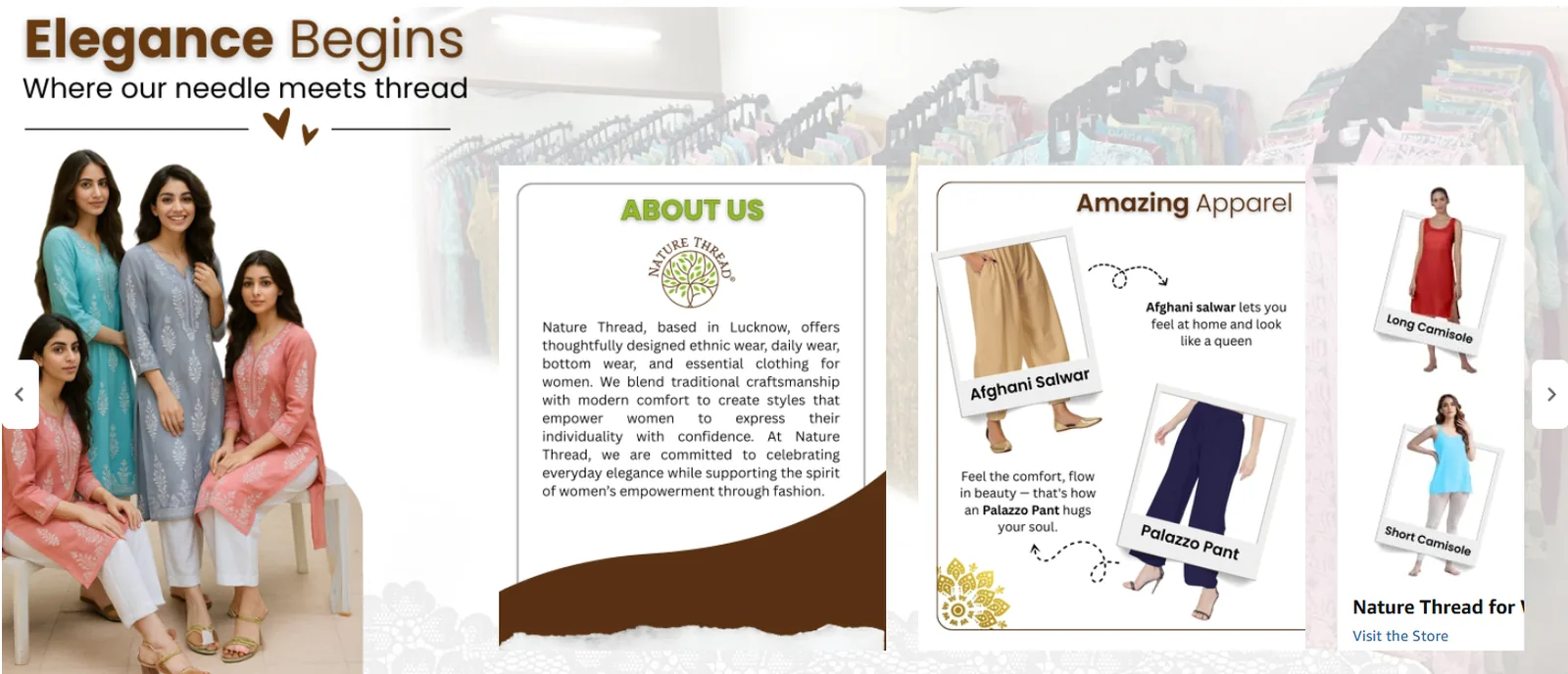 Brand Story module, ethnic wear